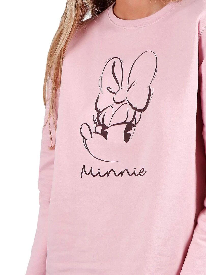 Pyjama pantalon top long Minnie Soft Disney   Rose