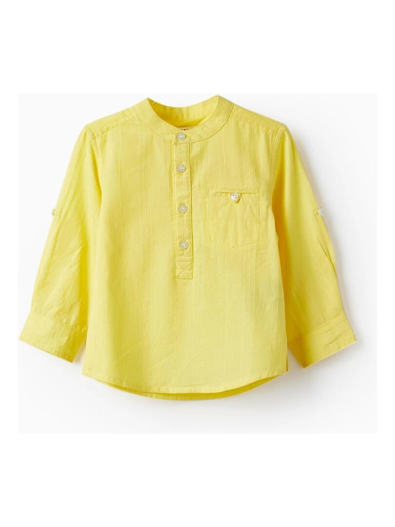 Chemise à manches longues en coton pour bébé garçon 'Special Days' manches longues CÉRÉMONIE Jaune foncé