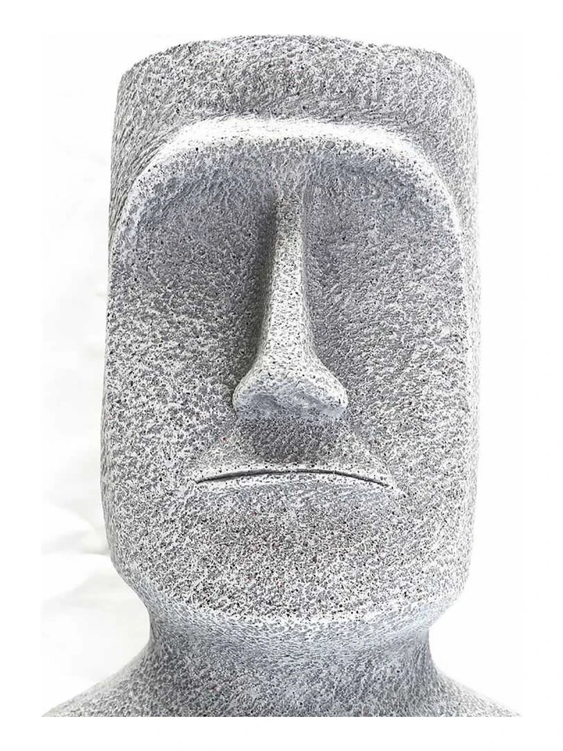 Porte plante figurine Aztèque magnesia H42 Gris