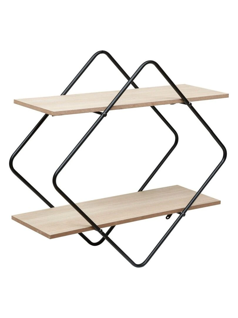 Étagère murale métal MDF Nena Beige