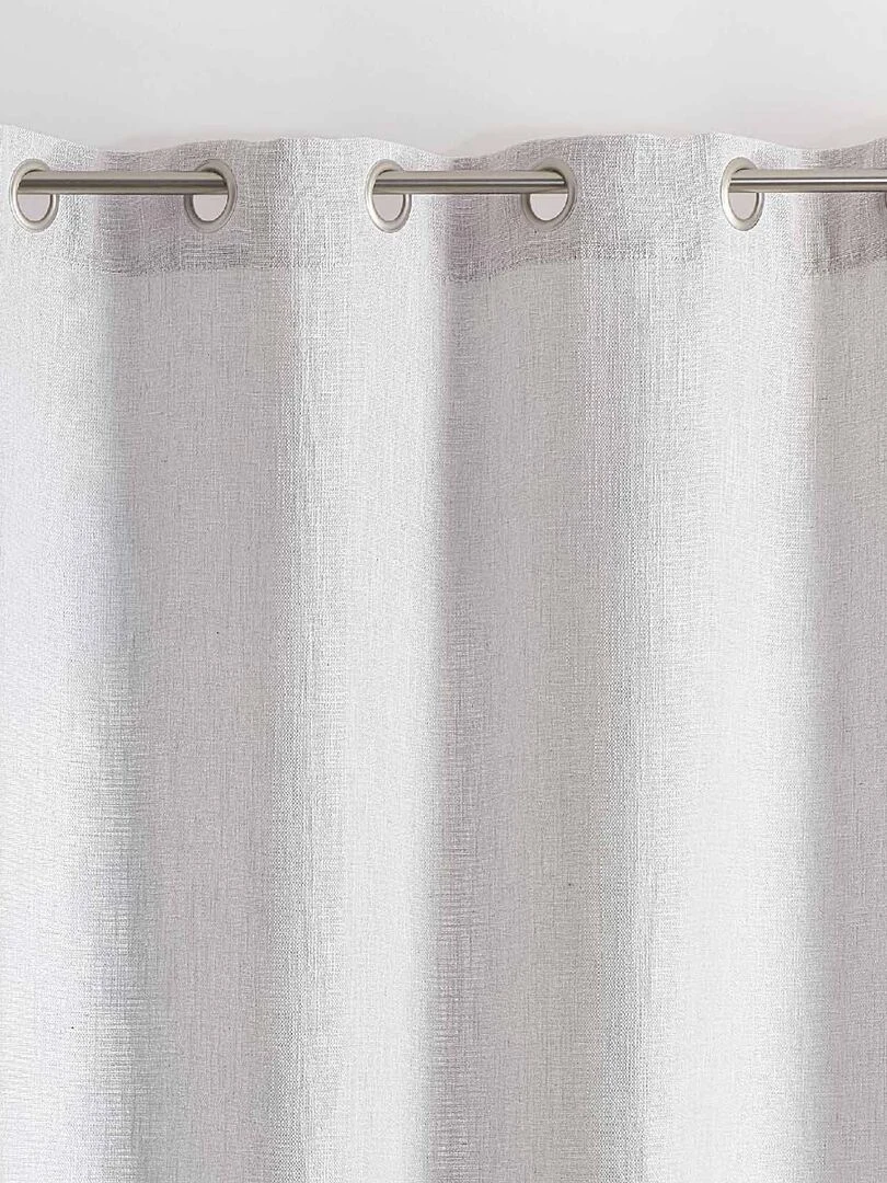 Rideau tamisant Effet tissé Blanc