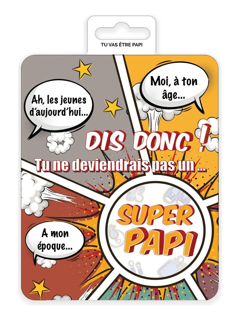 Carte à gratter Tu vas être papi Blanc