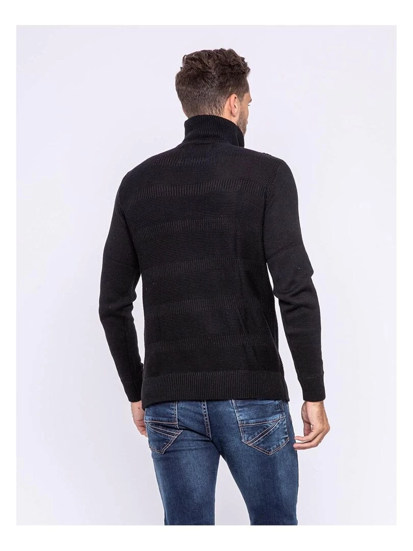 Pull col montant zippé LULU Noir