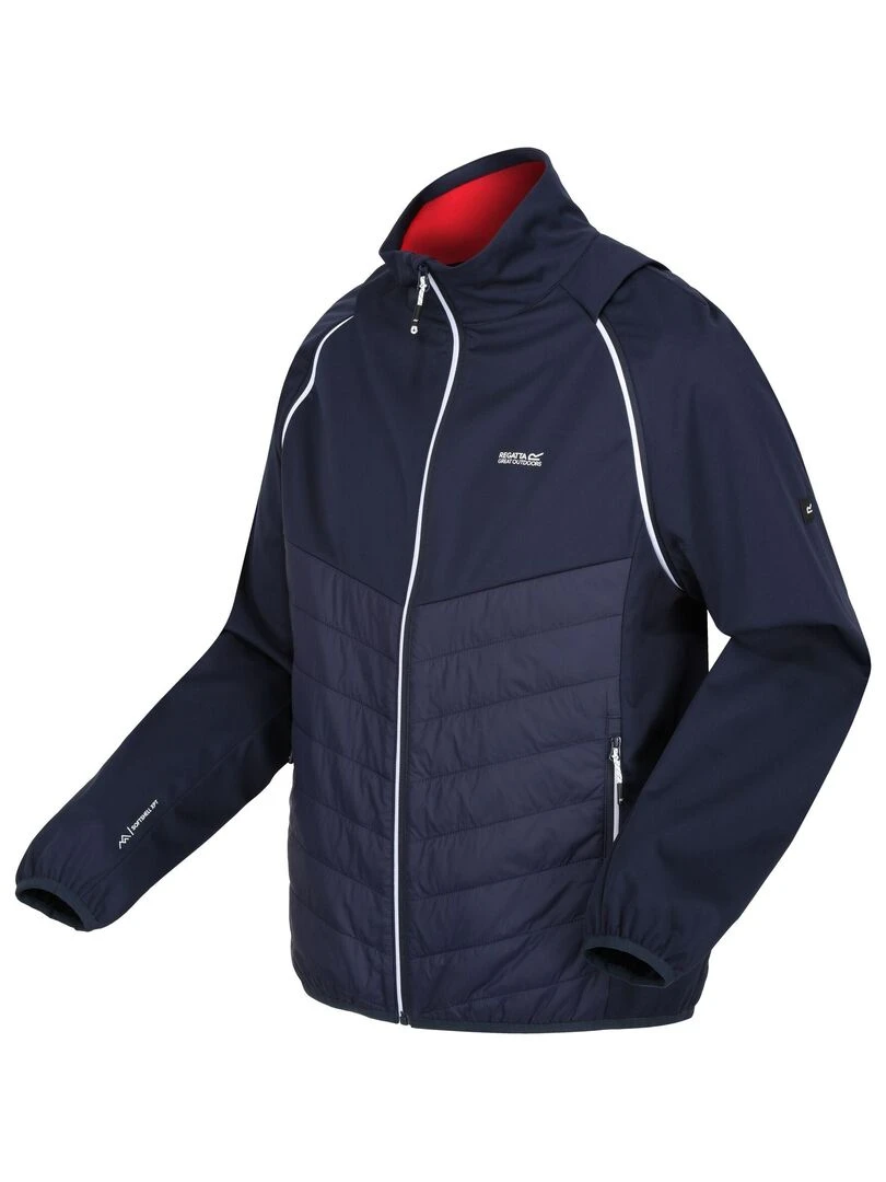 Regatta   Veste softshell STEREN HYBRID   Bleu Rouge