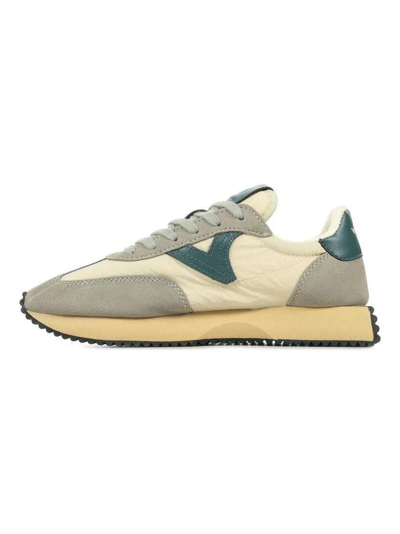 Baskets Victoria Cosmos Retro Nylon Serraje   Gris Beige Bleu