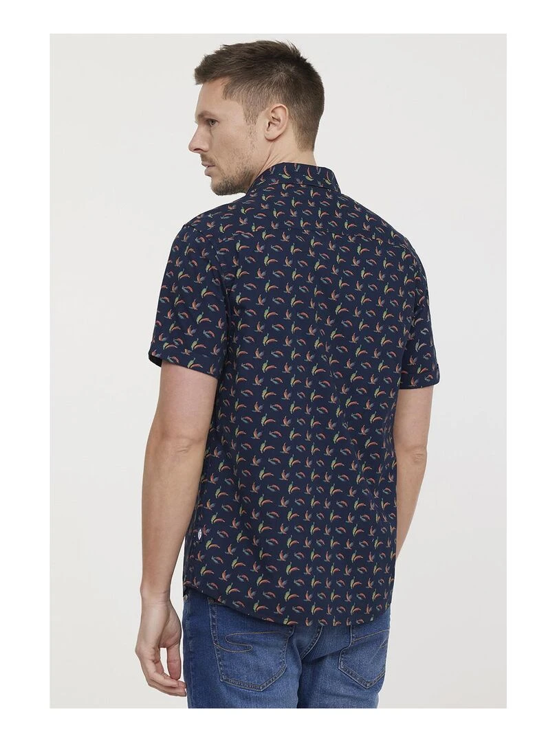 Lee Cooper Chemise manches courtes coton regular DORIO Bleu marine