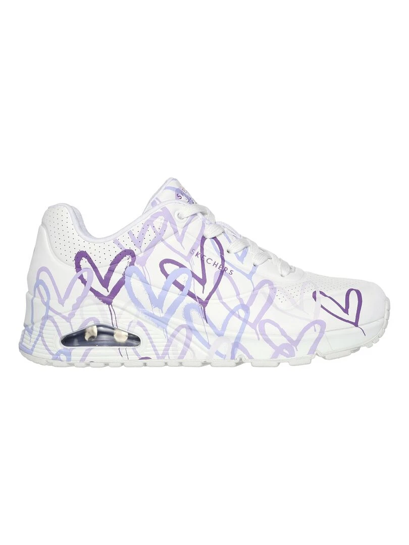 Basket à Lacets Skechers Uno Spread The Love Blanc