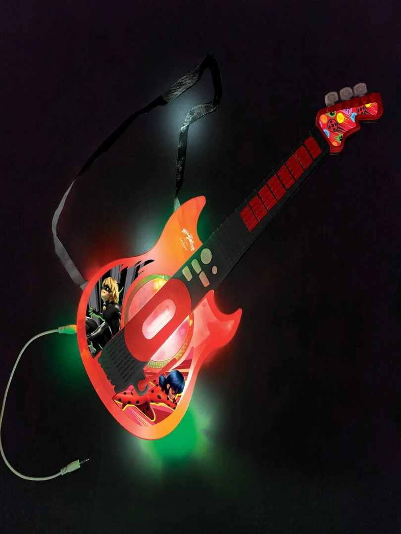 Guitare Électronique Lumineuse Miraculous Avec Lunettes Équipées D'un Micro N/A