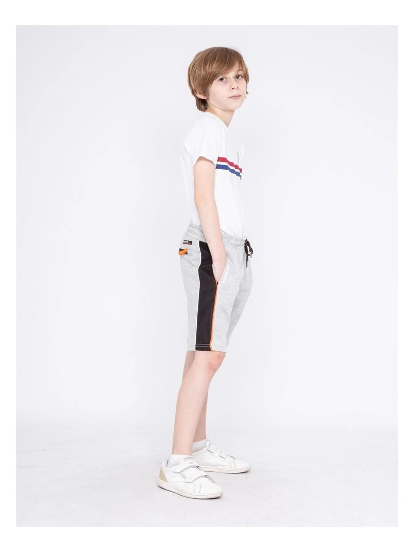 Bermuda molleton BALIROS J   Gris clair