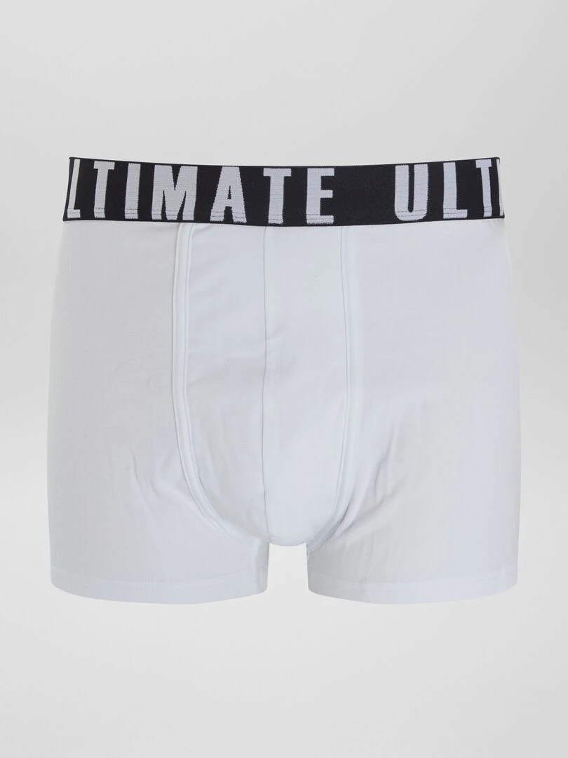 Lot de 3 boxers fantaisie   Blanc/noir