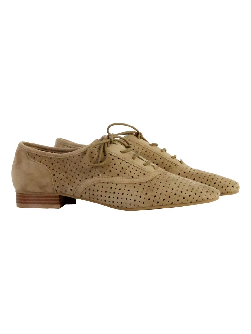 Derbie Basse Cuir Emilie Karston Joahn   Beige
