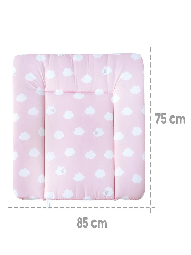 ROBA Matelas À Langer "Kleine Wolke Rose" 85x75 Revêtu De PU Rose