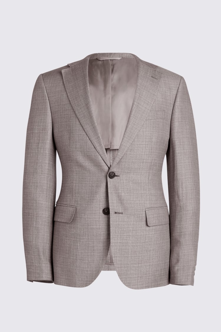 Italian Tailored Fit Off White Check Jacket    Buy Online at Moss