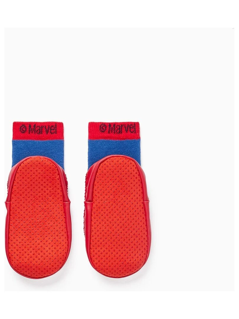Chaussons Chaussettes pour Garçon 'Homme Araignée' MARVEL SPIDERMAN Bleu