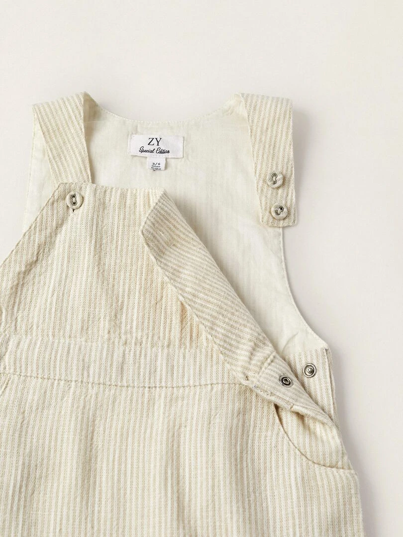 Salopette pour Nouveau Né 'Special Days'  CÉRÉMONIE   Beige clair