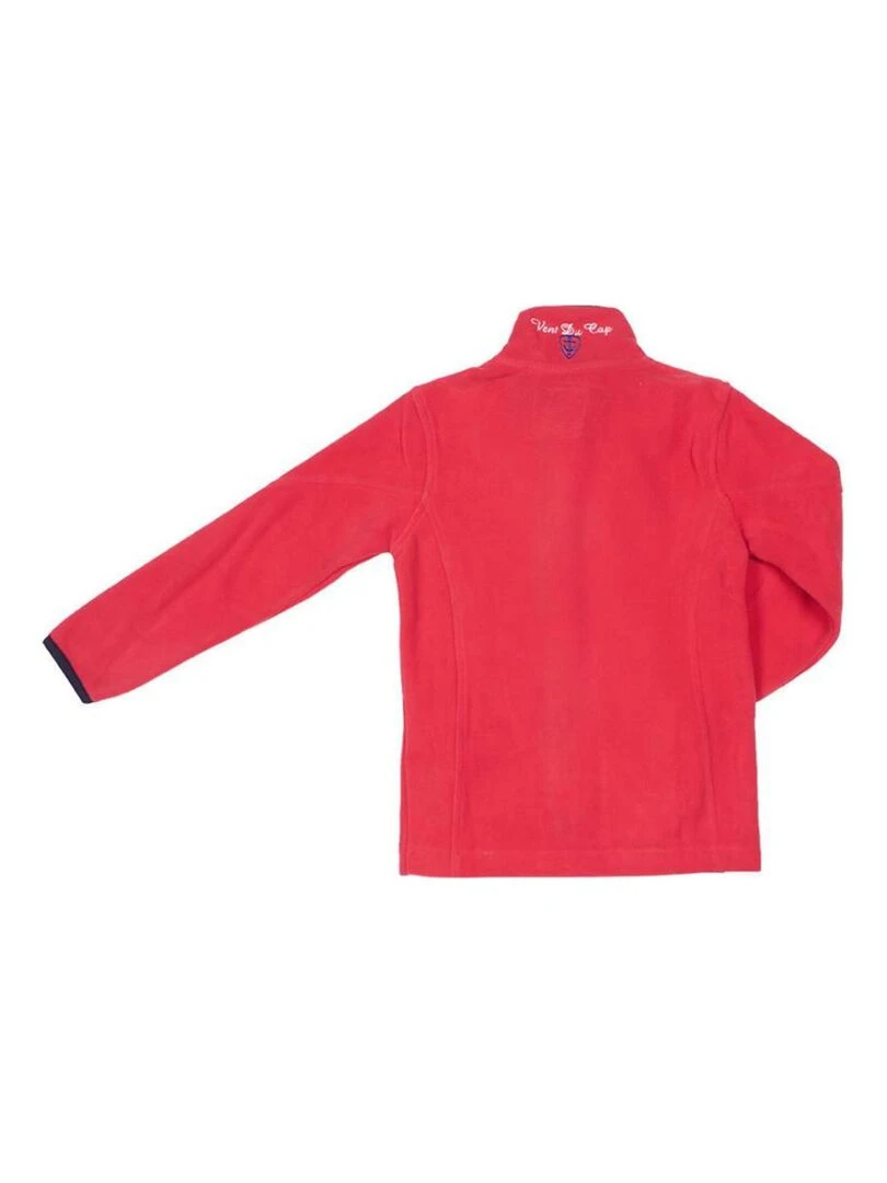 Blouson polaire fille GALICEA VENT DU CAP Rouge