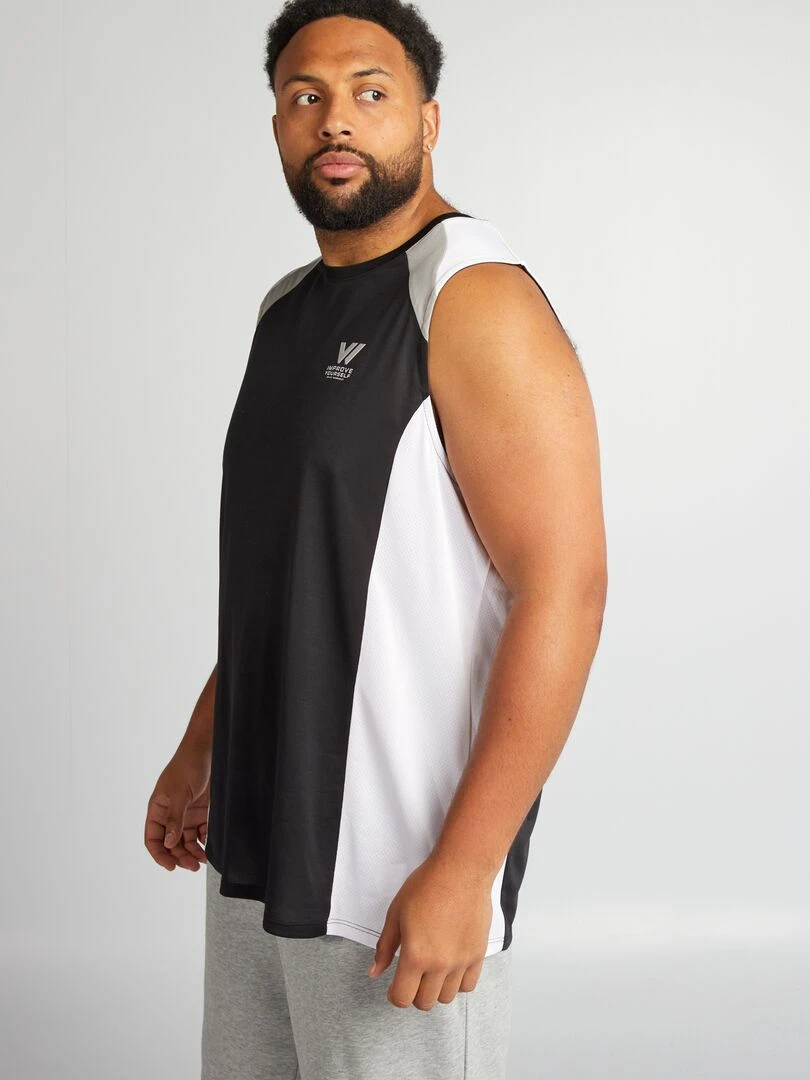 Pantalon de jogging à détails contrastés   noir