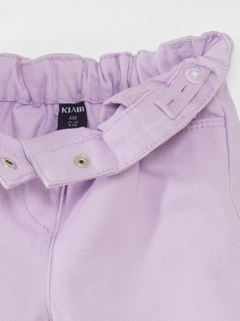 Pantalon paperbag   Violet