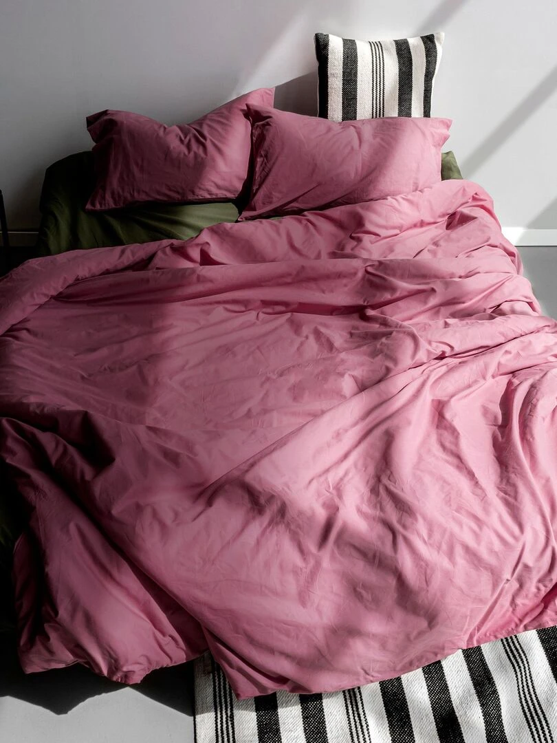 Housse de couette Basic "Happyfriday"   Magenta