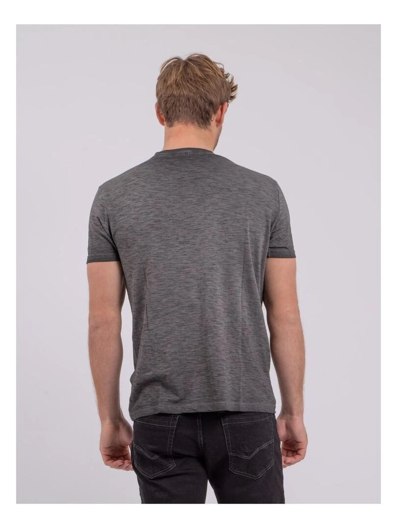 T shirt manches courtes col rond pur coton NOUMARTY   Gris