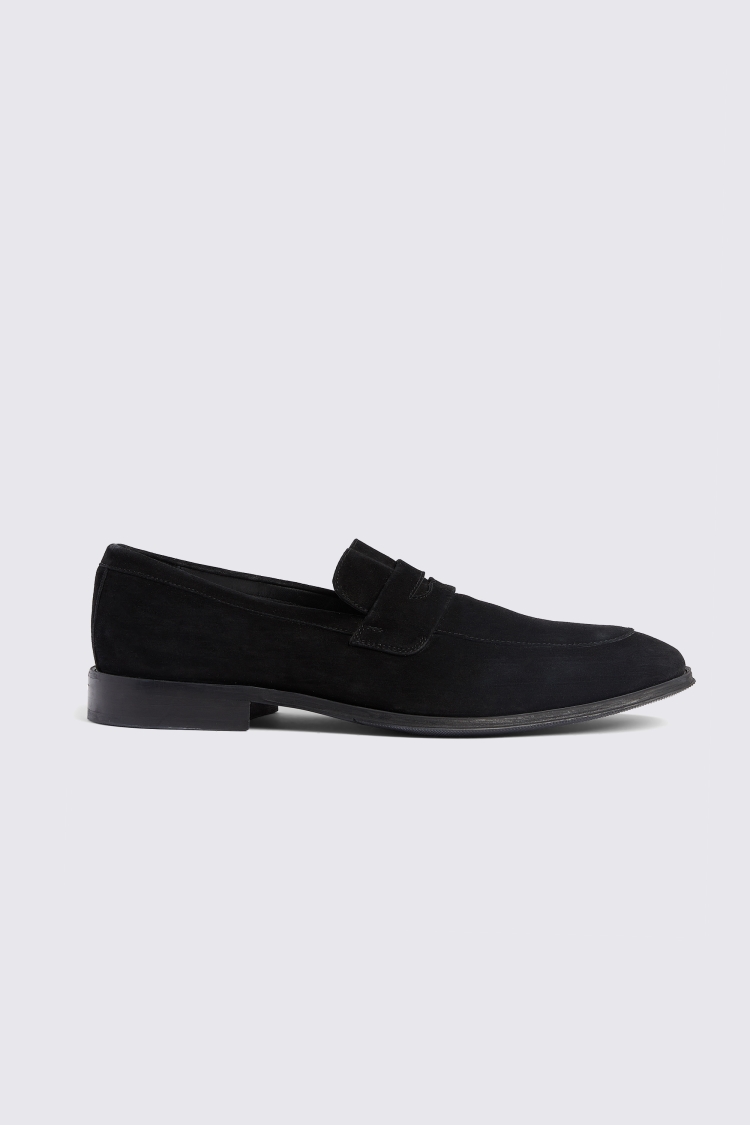 Black Suede Loafers   Buy Online at Moss