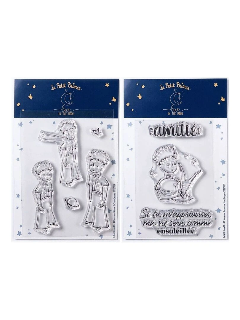 8 Tampons transparents Le Petit Prince Planète et Renard N/A