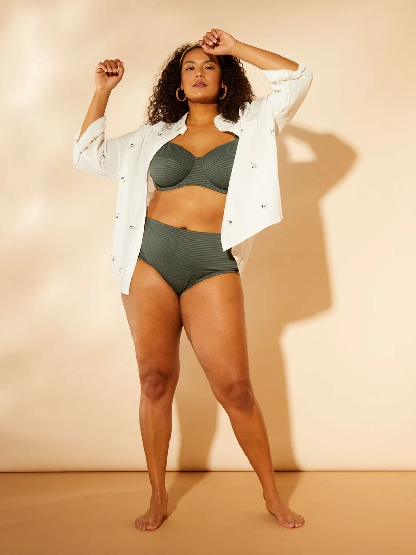 Soutien gorge de bain corbeille Vert