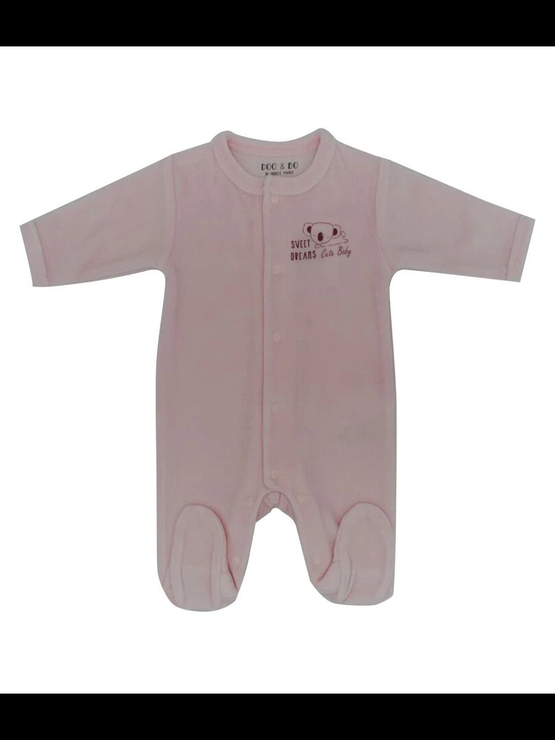 Sandales en caoutchouc avec paillettes pour bébé fille 'Flower'   Rose