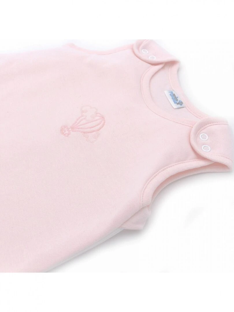 Gigoteuse mi saison 0 3 mois 100% Coton Bio couleur Pivoine   Rose clair
