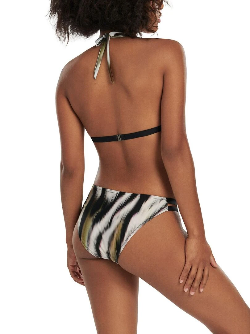 Bas maillot slip de bain taille basse Kefalonia   Noir