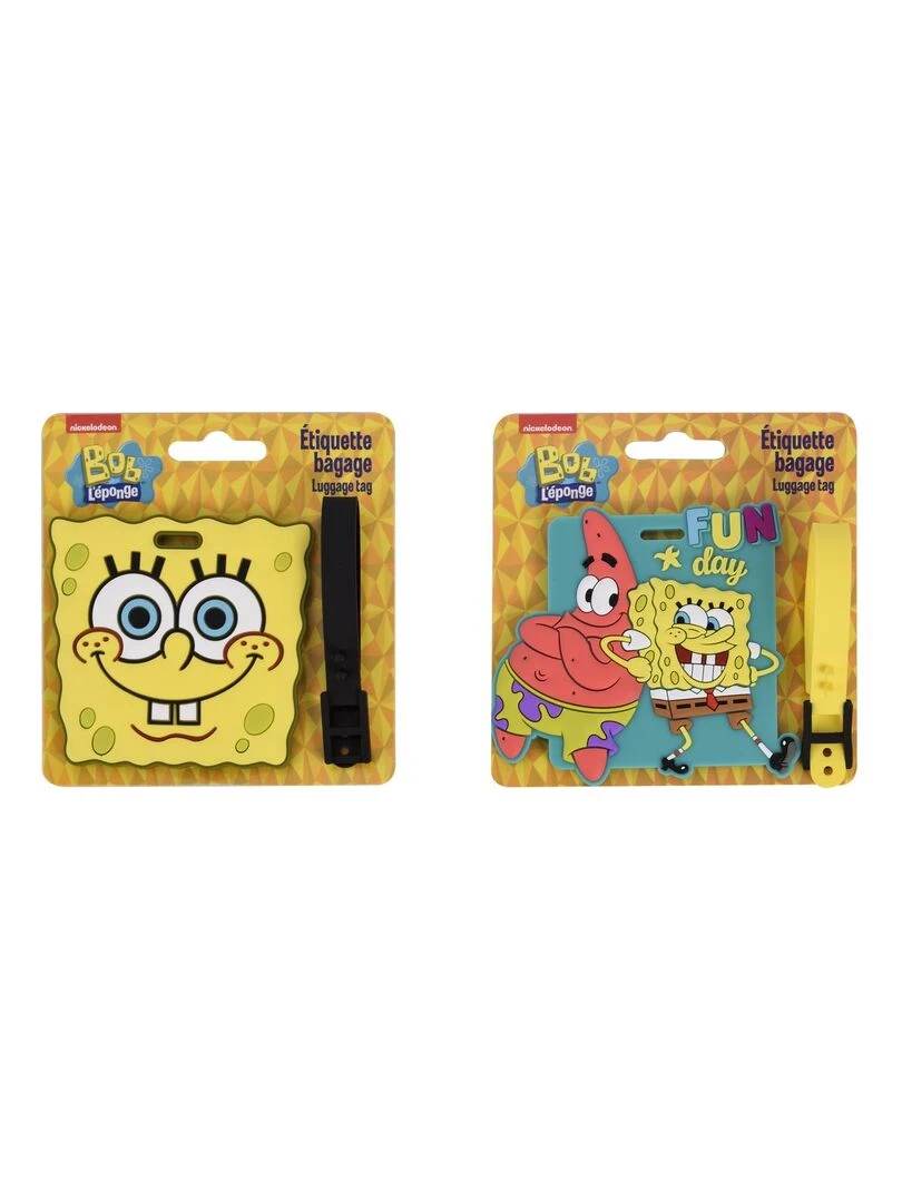 Bob l'Eponge Etiquette Bagage Lot de 2 N/A