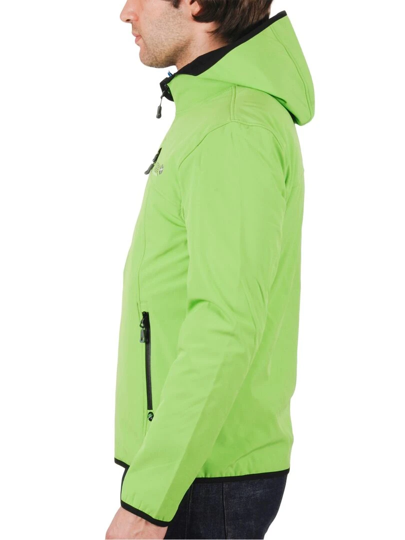 Blouson softshell homme CAMSO   PEAK MOUNTAIN   Vert anis
