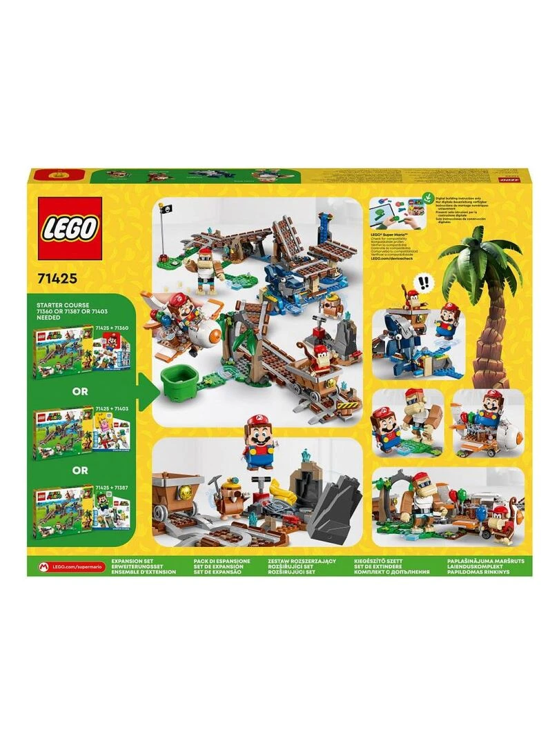 71425 Ensemble d extension course de chariot de mine de diddy kong Super Mario   N/A