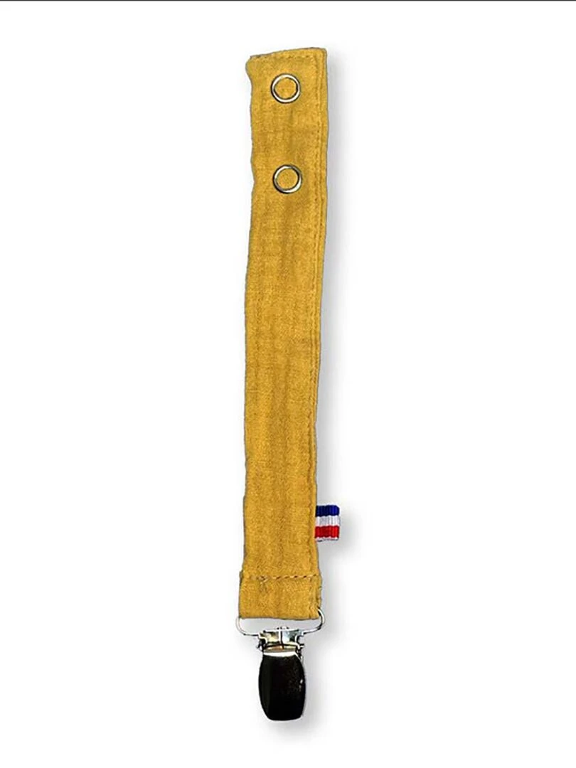 Attache Tétine en Coton Bio Teddy Honey   Beige
