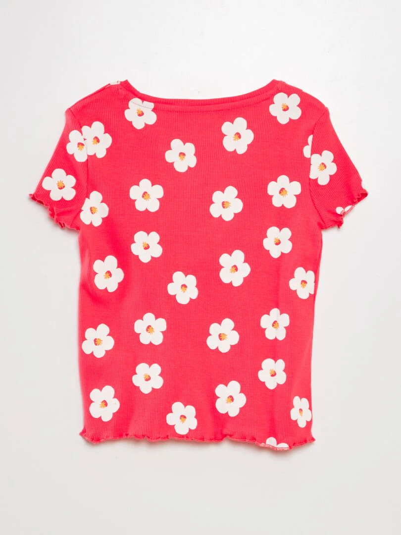 T shirt manches courtes   Framboise