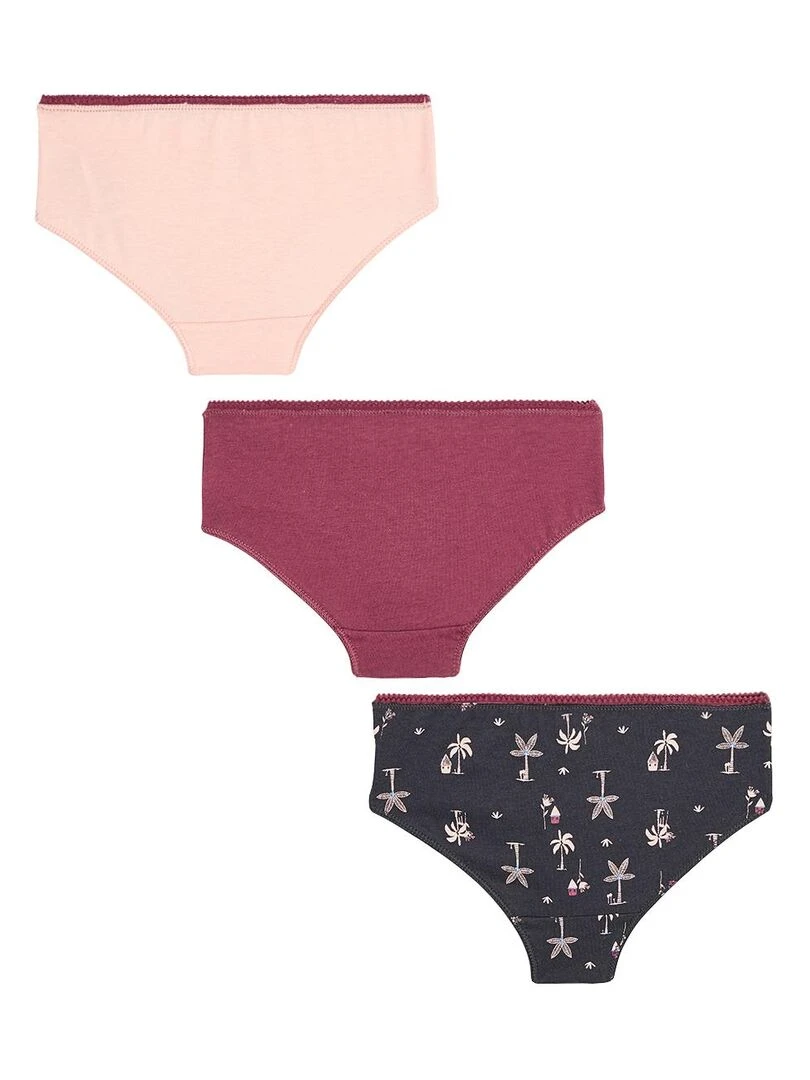 Lot de 3 culottes fille Lovely Multicolore