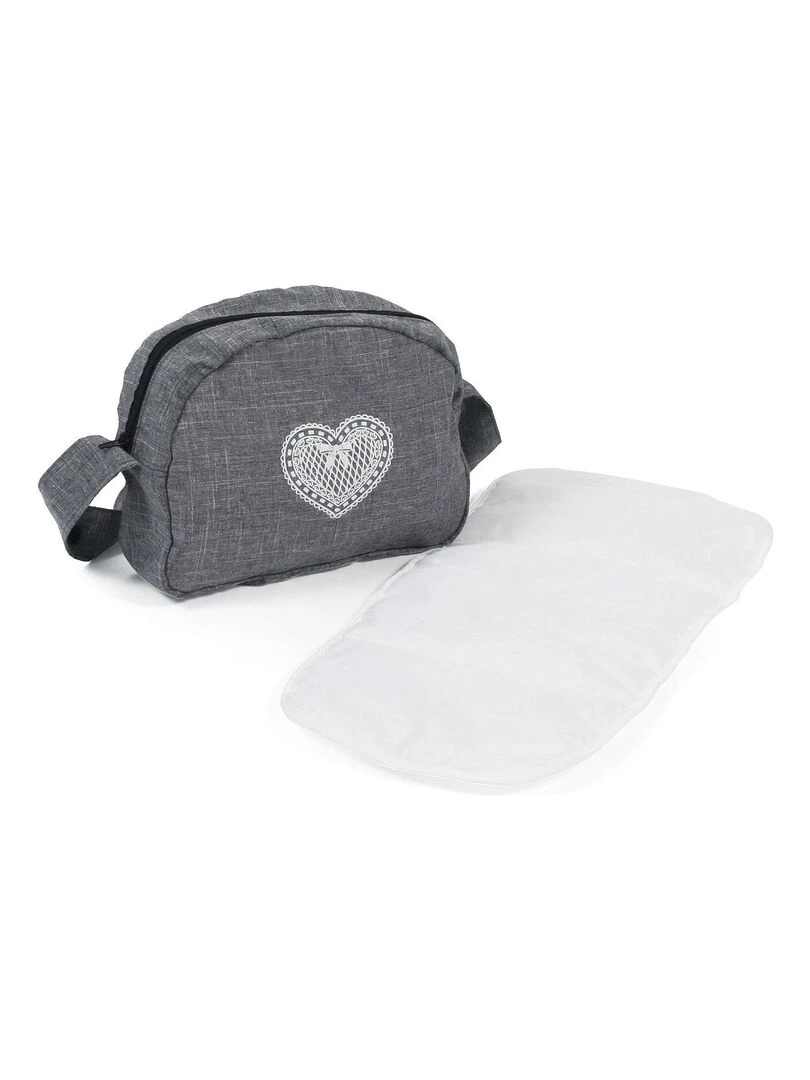 Sac à langer pour poussettes de poupées Jean gris N/A