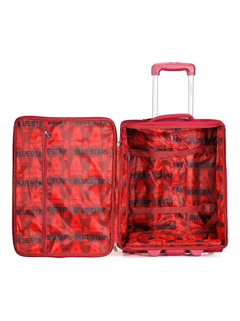 BLUESTAR   VALISE CABINE POLYESTER BERCY E  53 CM   Rouge