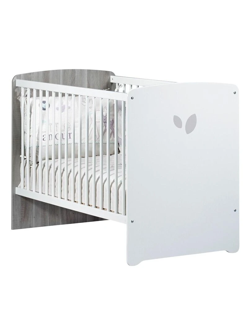 Lit bébé LEAF BABYPRICE Gris