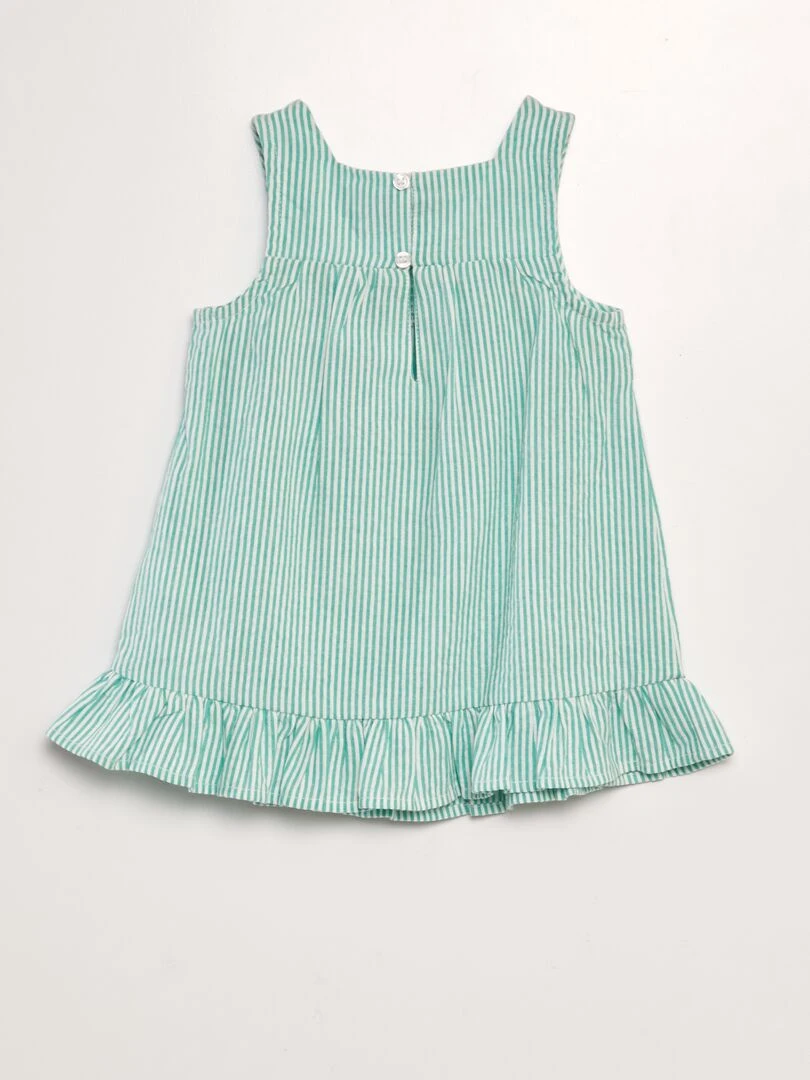 Robe en crépon Vert