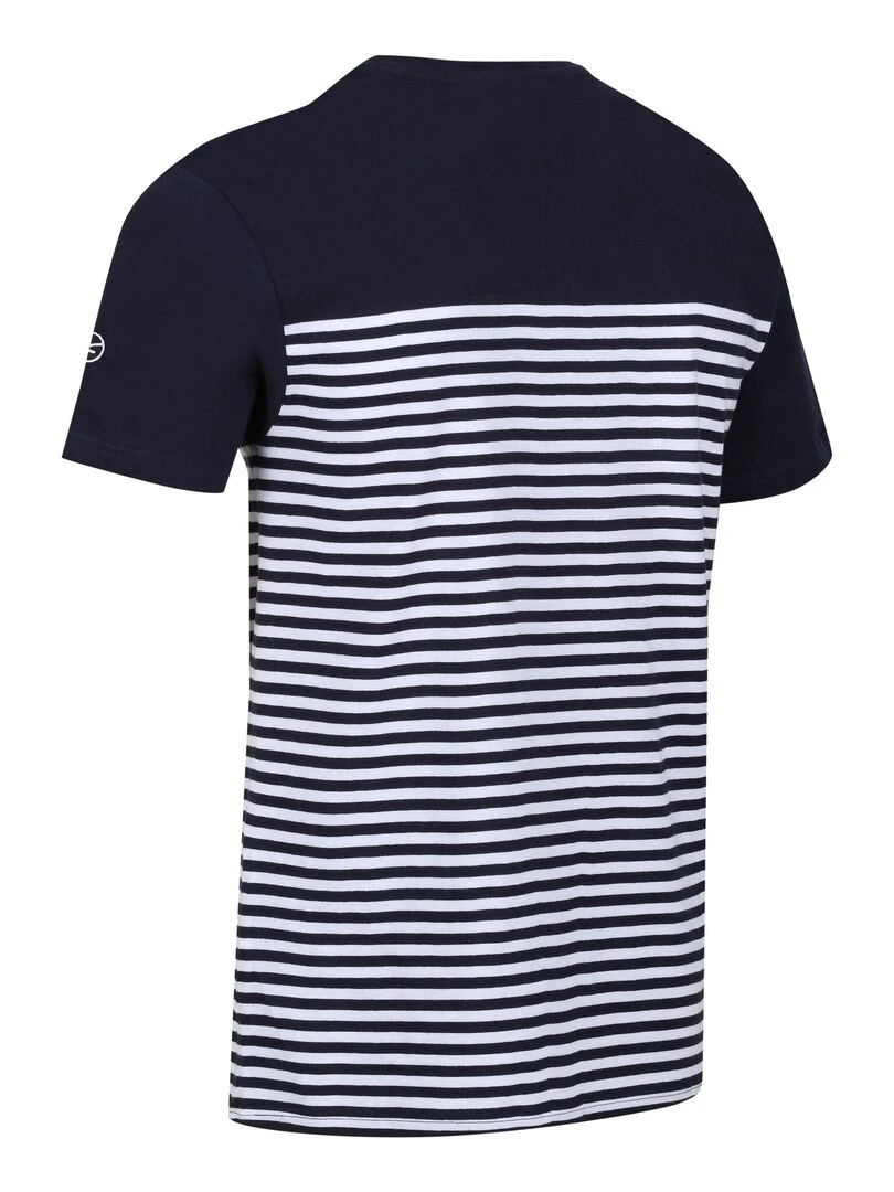 Regatta   T shirt SHOREBAY   Bleu Bleu marine Blanc