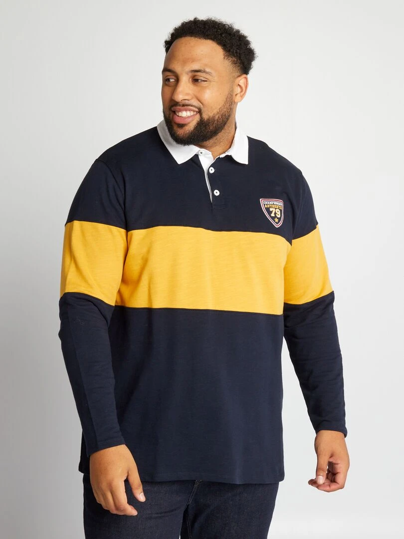 Polo rugby Bleu/jaune