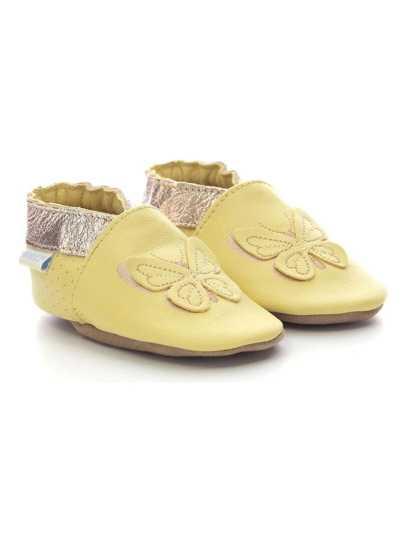 Chaussons Cuir Fly In The Wind   Jaune
