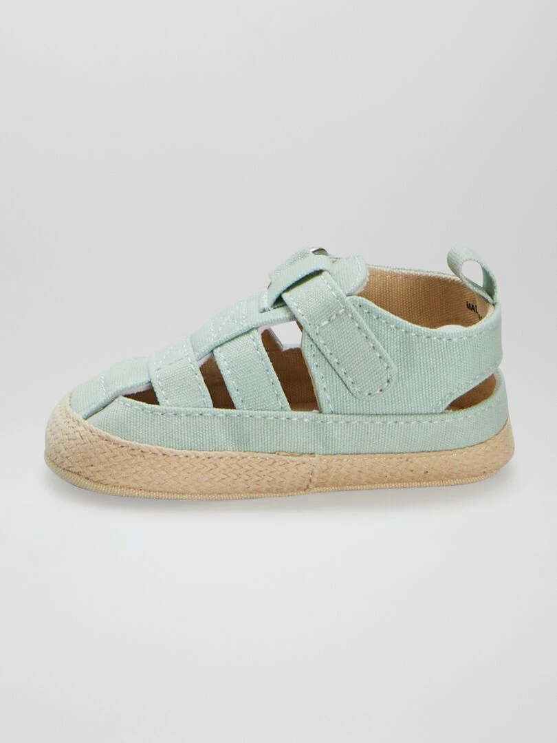 Semelles fermées à semelle en cordes   bleu