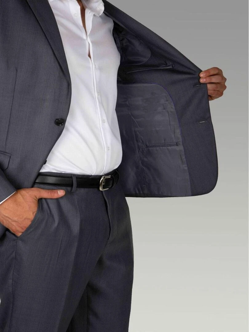 Veste coupe classique Kebello gris anthracite