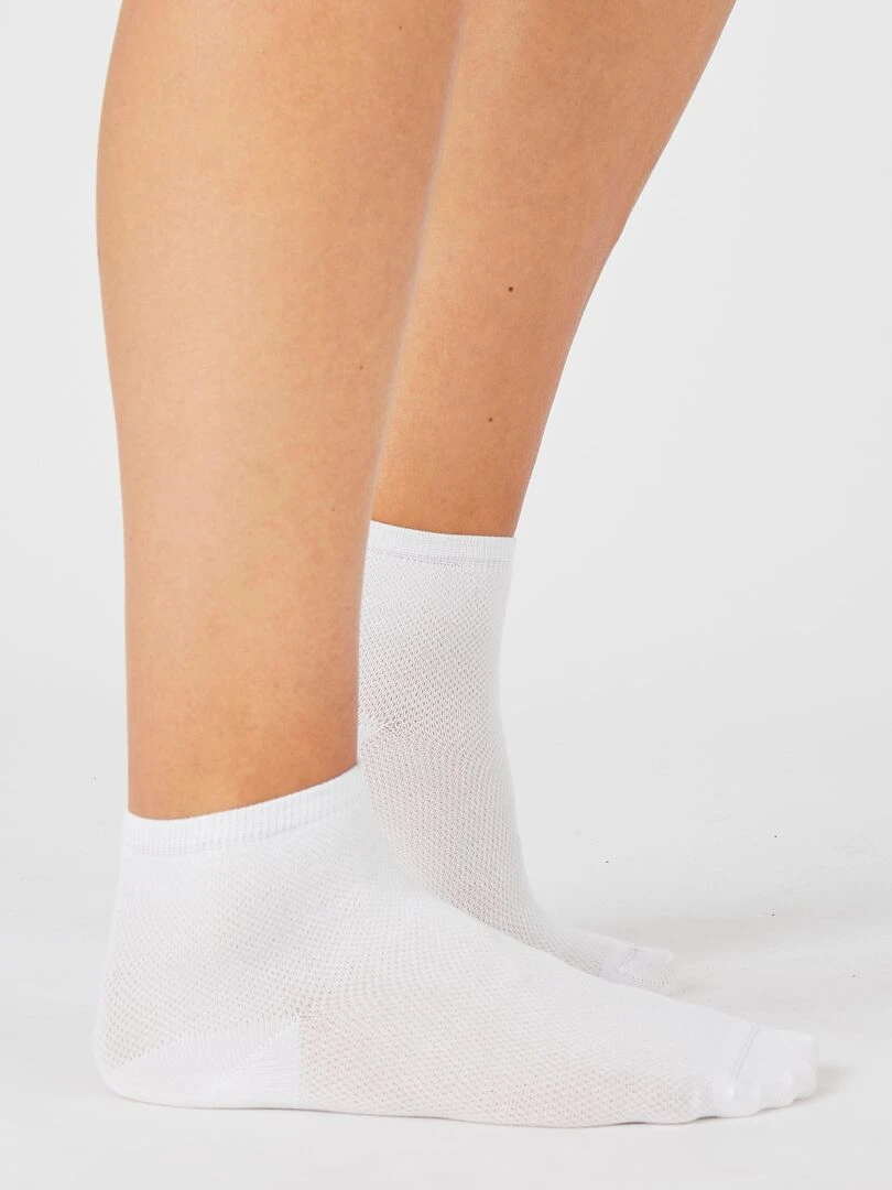 Lot de 2 paires de socquettes Climatyl   Damart   Blanc