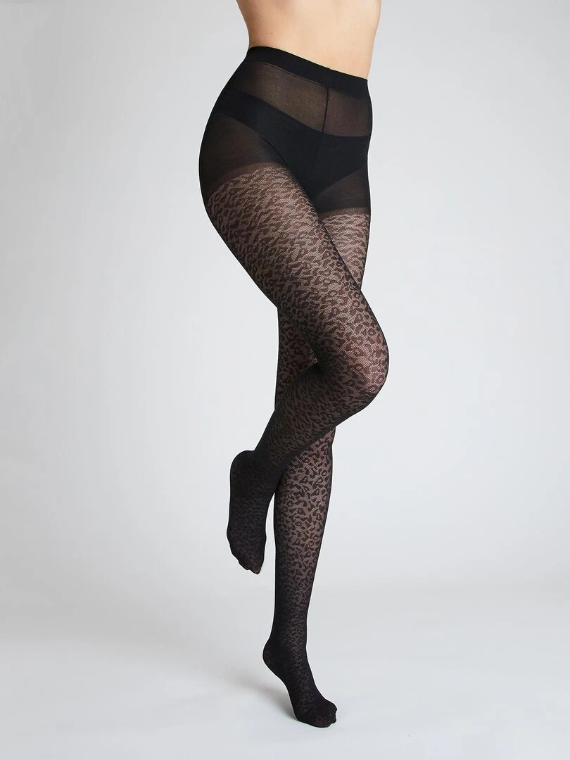 Collant fantaisie 50 deniers Alessia RougeGorge Lingerie Noir