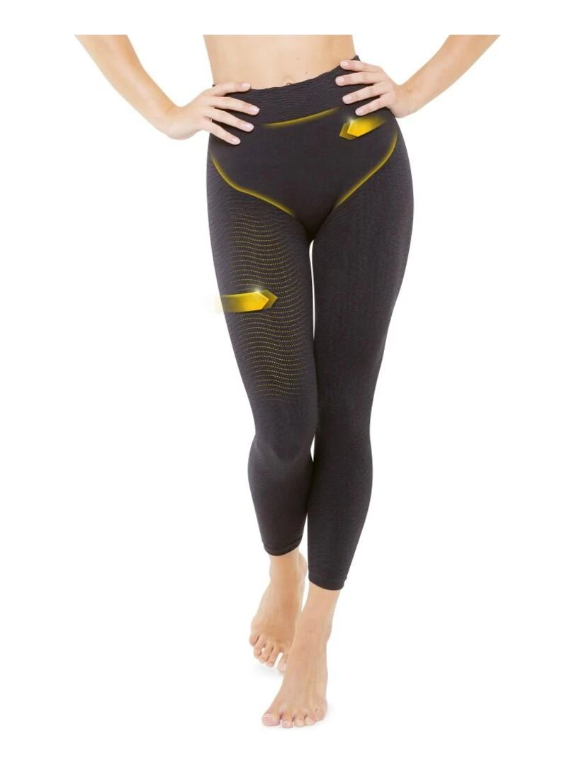 Legging minceur auto massant noir LIPO ACTIF Noir
