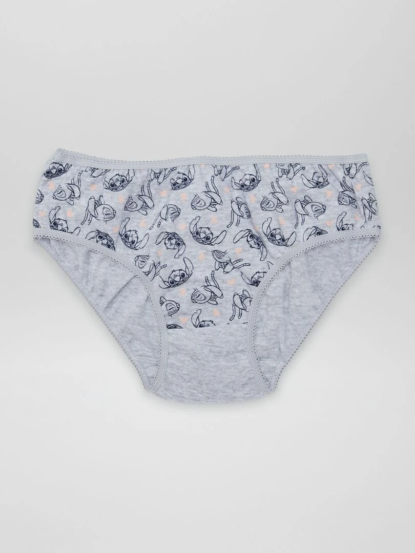 Lot de 5 culottes 'Stitch' Blanc/rose