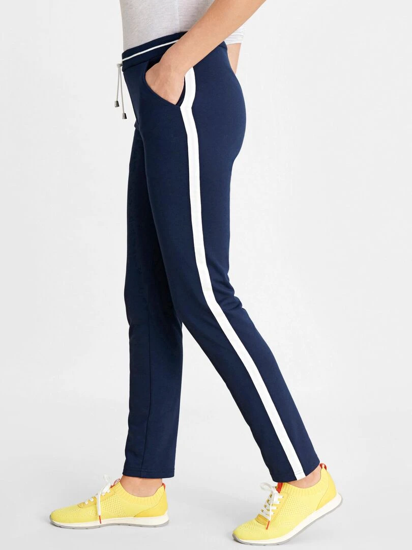 Pantalon de détente intérieur bouclette Happy D. by Damart Bleu marine